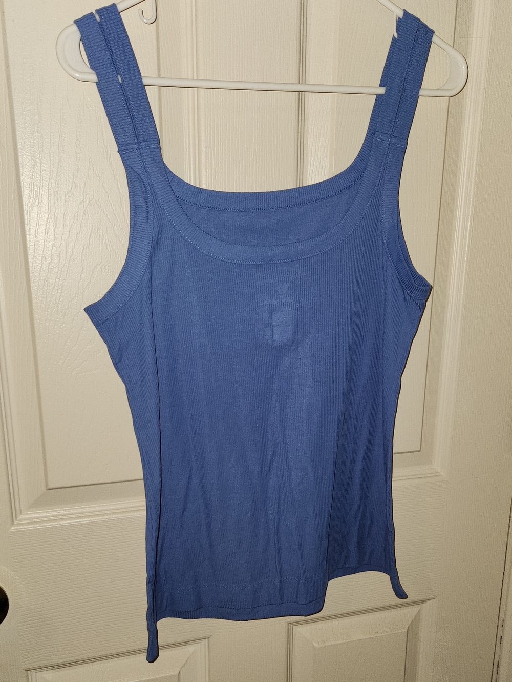 all in motion Blue Ribbed Tank Top with Scoop Neck